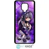 Image de Coque pour Xiaomi Redmi Note 9 Pro - MY-KASE - Manga fille violet - Rigide - Mat - Noir