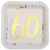 Image de ASSIETTE 60 ANS METAL X10