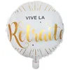 Image de Ballon - Vive la Retraite - 45 cm - Aluminium - Gonflable à lair ou hélium - Décoration de fête