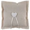 Image de Coussin dalliances - SANTEX - Coeur - Coton - 15x15 cm - Naturel