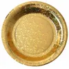 Image de Assiettes en carton étincelantes métal Or - SANTEX 7189-3 - 225 cm de diamètre