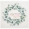 Image de Serviettes de table jetable papier mariage bucolique 33cm vert - Vert Anis Menthe Eau