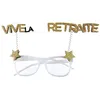 Image de MONTURE PAIRE DE LUNETTES RETRAITE OR PAILLETÉ