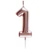 Image de Bougie ROSE GOLD chiffre 1