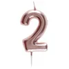 Image de Bougie ROSE GOLD chiffre 2