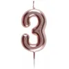 Image de Bougie ROSE GOLD chiffre 3