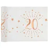 Image de Chemin de table élégant anniversaire 20ans rose gold 30cm x 5m (x1) REF/7344