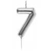 Image de Bougie ARGENT chiffre 7