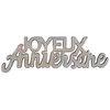 Image de Décoration de table anniversaire - SANTEX - REF/7405 - Bois naturel - Lot de 10 - 3 5 x 6 5 cm