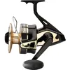 Image de Moulinet de pêche - DAIWA - Gold Silver 100 B - Version Pick-up - Frein avant progressif 15 kg - Noir/Gold-Silver