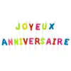 Image de Bougies Joyeux anniversaire multicolores 45 cm