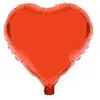 Image de Ballon - Métallique - Coeur - 36cm - Rouge - Gonflable à lhélium