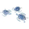 Image de 3 FIGURINES RÉSINE TORTUES DE MER 4.4X3.4CM BLEU