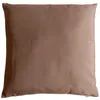 Image de Coussin uni en polyester déhoussable Taupe 40x40 cm