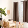 Image de Rideau occultant uni avec 8 oeillets Taupe 140x180 cm