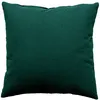 Image de Coussin déhoussable uni en coton Vert foncé 60x60 cm