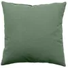 Image de Coussin déhoussable 40 x 40 cm LOLA 100% coton coloris VERT ARGILE