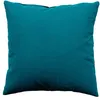 Image de Coussin déhoussable uni en coton Bleu Canard 40x40 cm