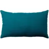 Image de Coussin non déhoussable en coton uni Bleu Canard 30x50 cm