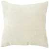 Image de Coussin décoratif en velours chenillé Ecru 40x40 cm