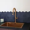 Image de Portofino Mitigeur de cuisine à Douchette Extractible - Cuivre brossé - Essebagno