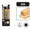 Image de Coffret 5 forets helicoïdaux hss bois 206.500.05 Leman