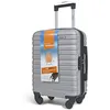 Image de Valise cabine Argent 45x36x20 sans roues - Bagage à main léger et durable taille lowcost avec roues détachables pivotantes