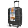 Image de Valise cabine Noir 45x36x20 sans roues - Bagage à main léger et durable taille lowcost avec roues détachables pivotantes amovibles