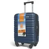 Image de KINSTON Valise cabine Bleu 45x36x20 sans roues - Léger et durable taille lowcost avec roues détachables pivotantes amovibles
