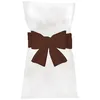 Image de Noeuds de housse de chaise - Chocolat - 6 pièces - 3m x 19cm - Synthétique - Intérieur