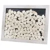 Image de CADRE 130 COEURS BOIS 45X60CM NATURE Beige Ivoire Crème Écru Naturel Taupe