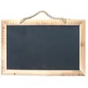 Image de SUSPENSION TABLEAU ARDOISE CADRE BOIS 60X40CM NOIR