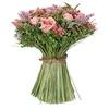 Image de BOUQUET CHAMPÊTRE ROSES ARTIFICIELLES 20CM
