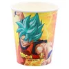 Image de Gobelets en carton 250 ml - CHAKS - Dragon Ball Super - Pack 8 - Motif Son Goku Divin - Multicolore
