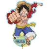Image de BALLON ALUMINIUM ONE PIECE MONKEY LUFFY 34.6X45CM BLANC