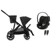 Image de CYBEX - Poussette Gazelle S BLK + Cloud G3 I-size Moon Black