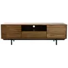 Image de Miliboo - Meuble TV vintage en bois foncé niche ouverte L160 cm MANNY