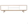 Image de Miliboo - Meuble TV scandinave bois et blanc L180 cm SID