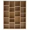 Image de Miliboo - Bibliothèque design finition bois clair chêne L149 cm RYTHM