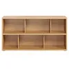 Image de Miliboo - Bibliothèque basse finition bois clair chêne L140 cm EPURE