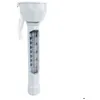 Image de Thermomètre flottant blanc pour piscine avec cordon - Linxor