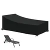 Image de Housse de protection imperméable pour transat - Linxor - Noir - 210 x 75 cm