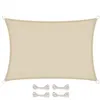 Image de Voile dombrage rectangulaire imperméable et anti-UV - 3 x 5 m - Beige - Linxor