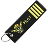 Image de CLJ - Porte-clés - PILOT - Pilote de ligne - Aviation - noir et jaune - Métiers - Urgence