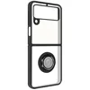 Image de Coque de protection - AVIZAR - Samsung Galaxy Z Flip 3 - Bague métallique - Support vidéo - Noir