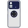 Image de Coque - Xiaomi - Poco M4 Pro - Bi-matière - Bague Métallique - Support Vidéo Bleu