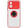 Image de Coque - Xiaomi - Poco M4 Pro - Bi-matière - Bague Métallique - Support Vidéo Rouge
