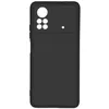 Image de Coque de protection AVIZAR pour Xiaomi Poco X4 Pro 5G - Silicone semi-rigide noir - Finition Soft-touch