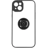 Image de Coque iPhone 14 - Bi-matière - Bague Métallique - Support Vidéo - Noir - Anti-traces