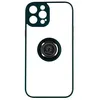 Image de Coque iPhone 14 Pro - Bi-matière - Bague Métallique - Support Vidéo - Vert - Anti-traces